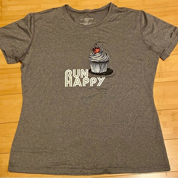 Nike Dri-FIT Running Shorts + Brooks Run Happy Tee Bundle Women’s L - Picture 6 of 9